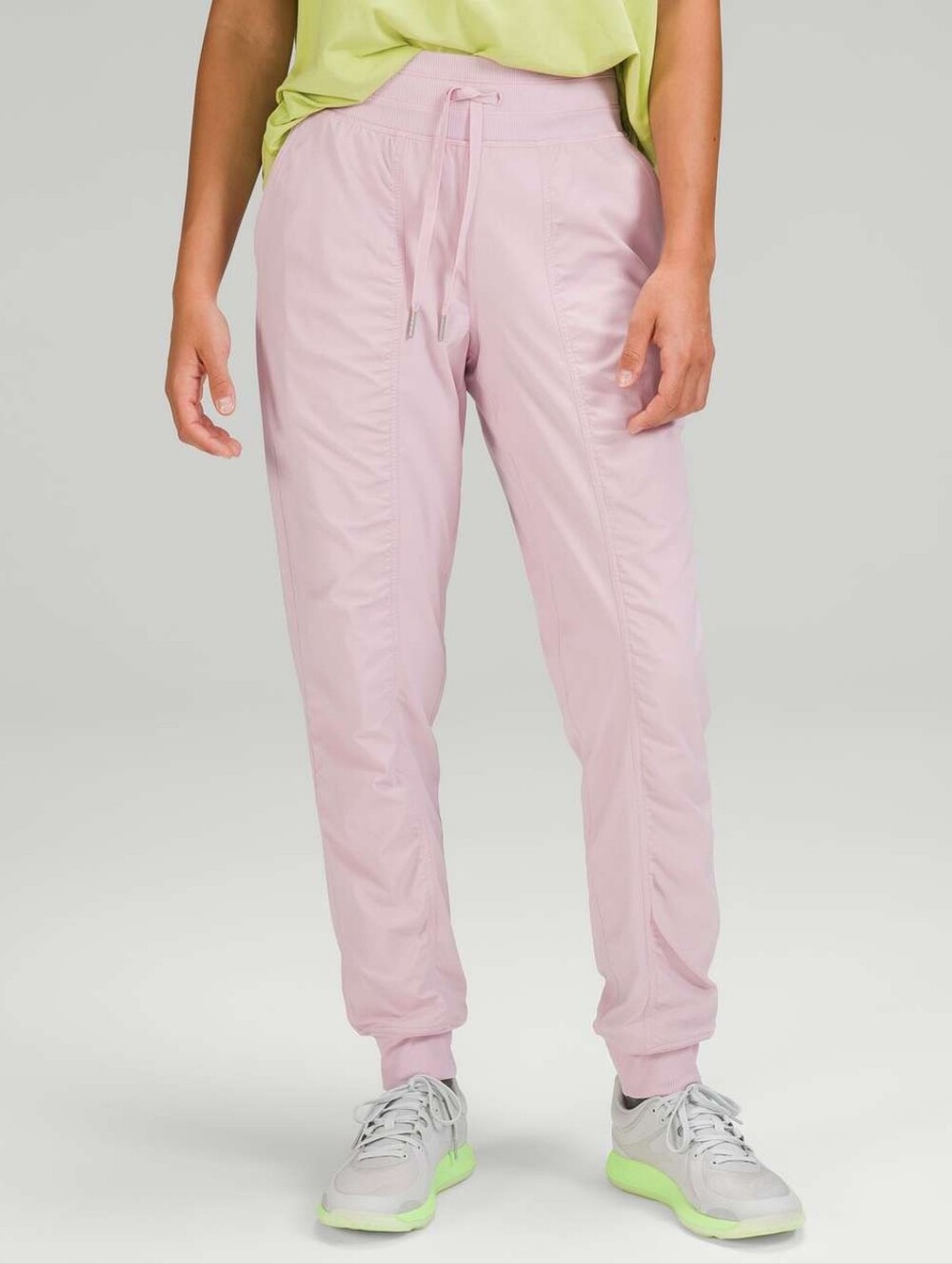 Lululemon Dance Studio Lined Mid-Rise Jogger Athletic Pants Pink Peony Size 2